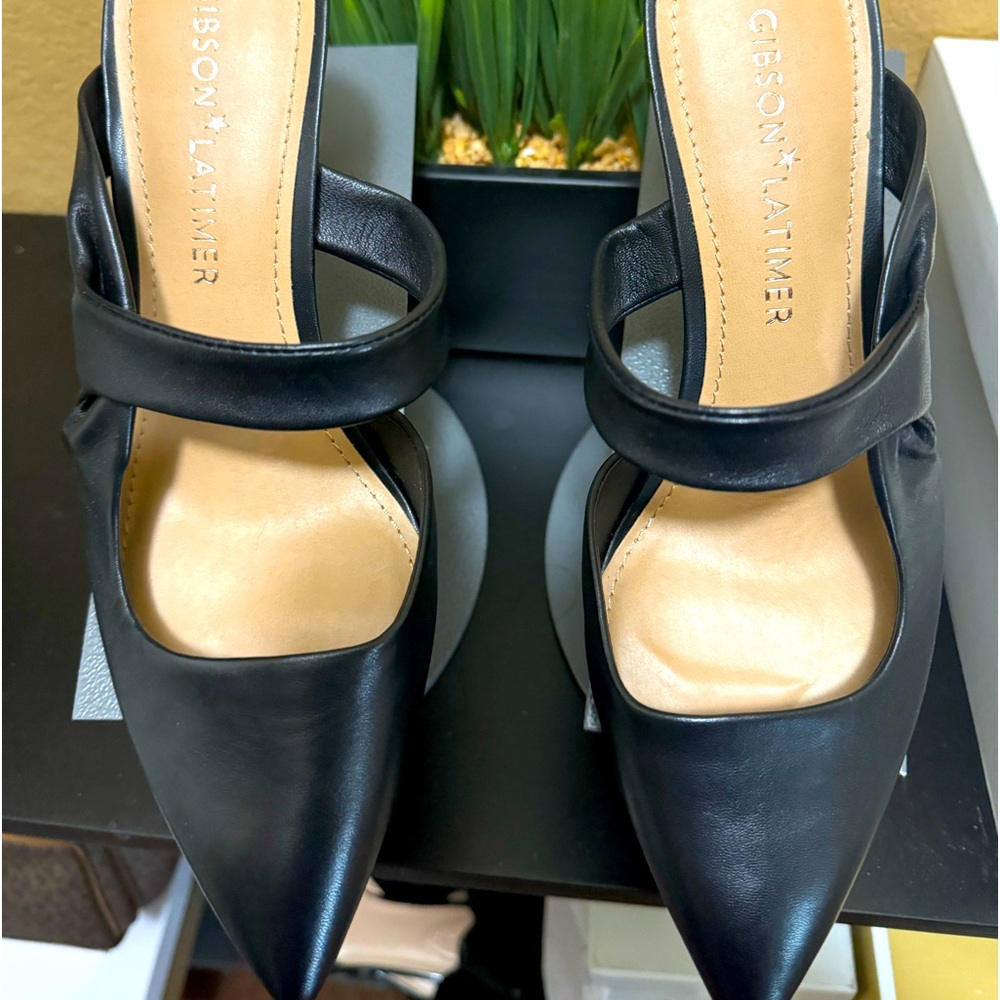 Gibson Latimer Black Napa Mules